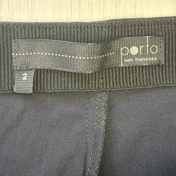 Porto San Francisco Trouser Pants 2 / Medium Black Zip Front - Picture 3 of 7